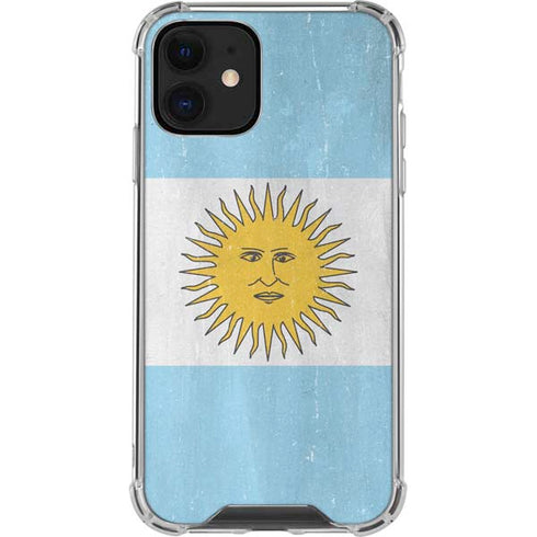 Argentina Flag Distressed iPhone 12 Mini Clear Case